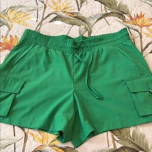 one 5 one Bright Green Women's Cargo Shorts